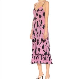 NWT: Ganni Dress- Floral Pleated Dress
